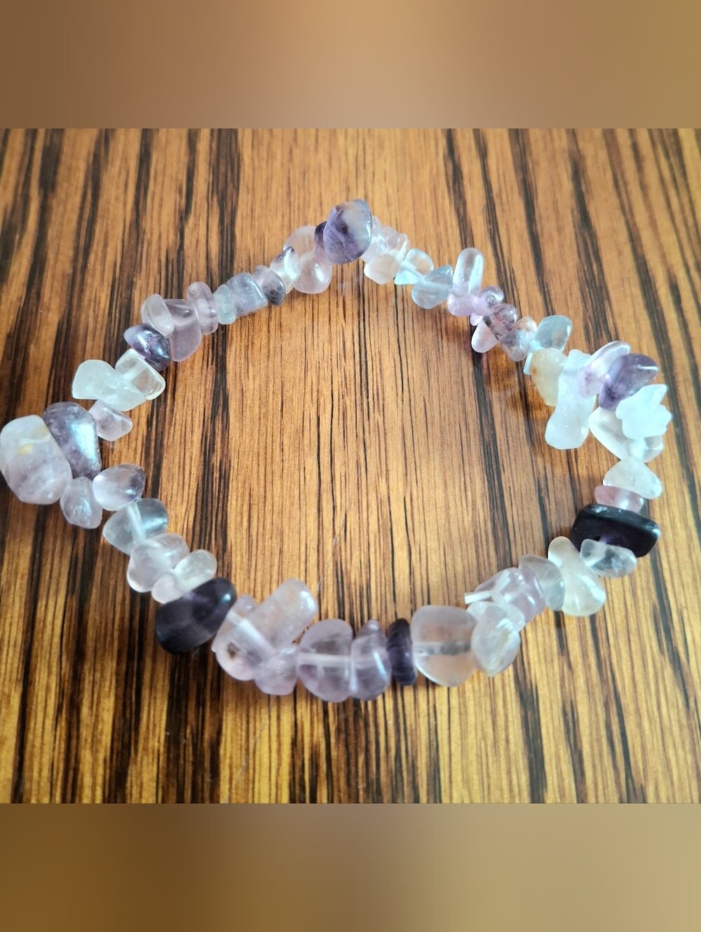 Amethyst Natural Chip Gemstone Stretch Bracelet